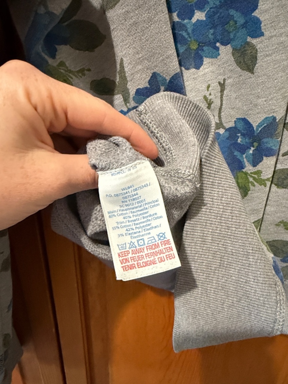 Boden Floral Pull Over Sweatshirt - Picture 4 of 4